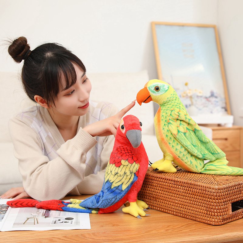 Bird Parrot Lifelike Plush Toys 50cm/70cm - 6 styles