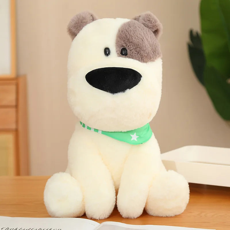 Cute/Kawaii Big Nose Dog Plush Toys 25/40/50cm - Khaki/White