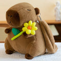 Cute Capybara With Flower/Fruit/Doll Plush Backpacks 35cm - 7 Styles