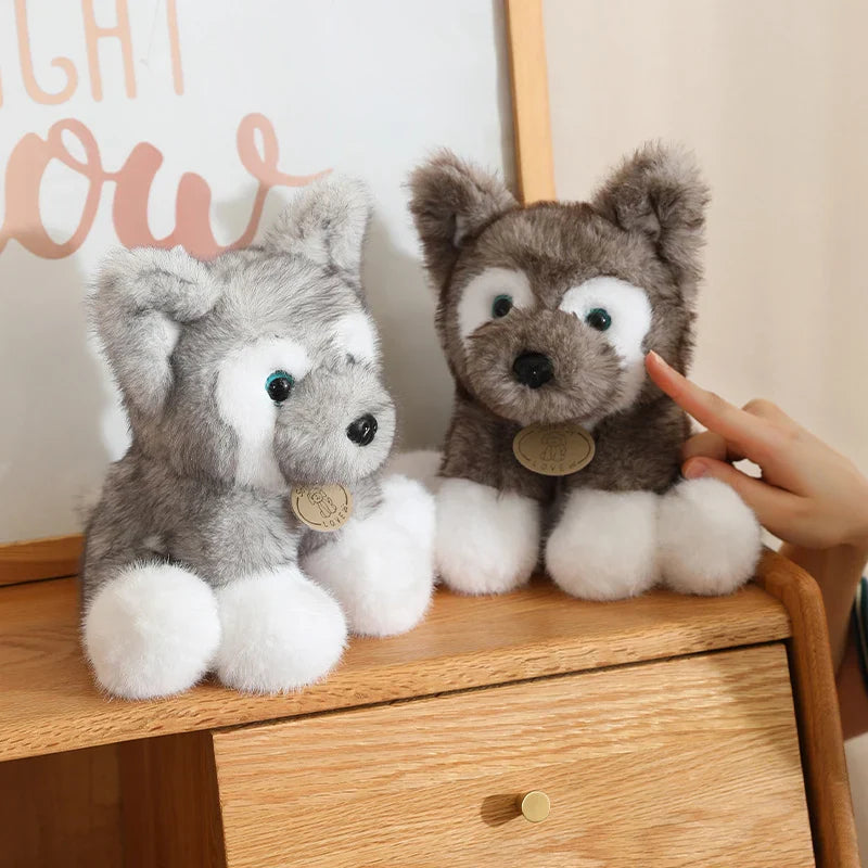Cute Dog(Husky/German Shepherd) Plush Toys 22cm - 4 Styles