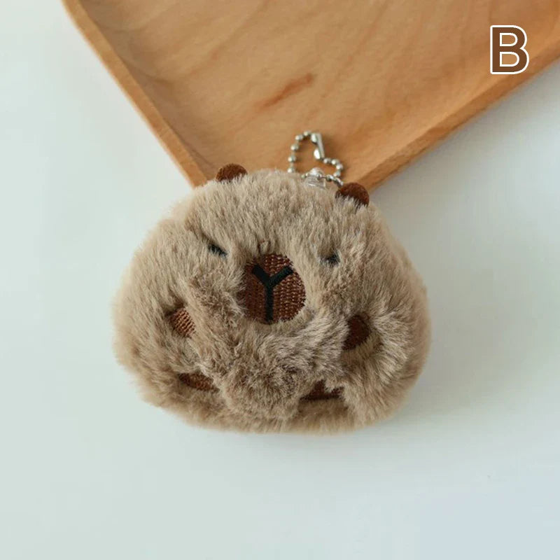 Cute Capybara Plush Keychains 8cm - 2 Styles