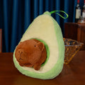 Cute Capybara With Avocado/Banana/Carrot/Strawberry/Baguette Plush Toys 25cm
