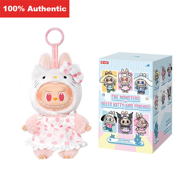 THE MONSTERS Labubu × Hello Kitty and Friends Series-Vinyl Plush Pendant Blind Box