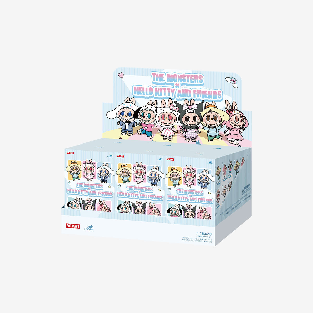 THE MONSTERS Labubu × Hello Kitty and Friends Series-Vinyl Plush Pendant Blind Box